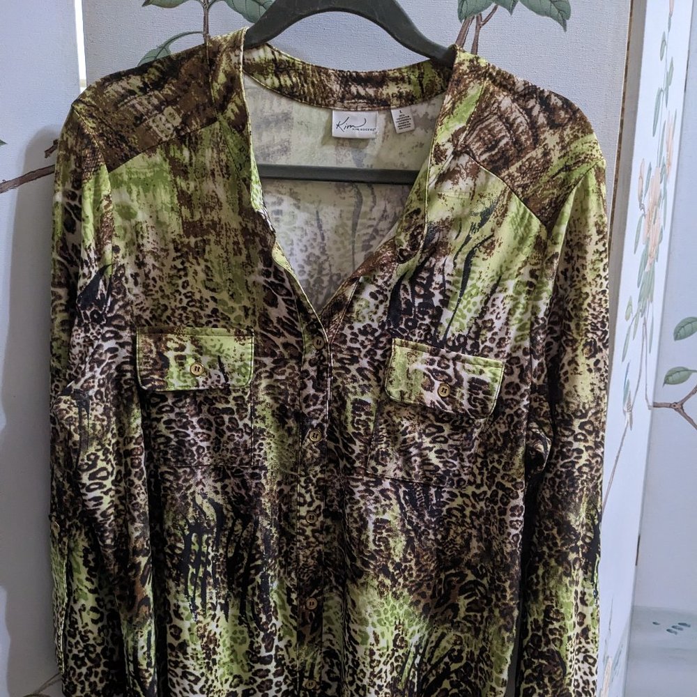 Kim Rogers animal print spandex knit